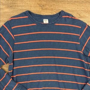 Bonobos - Blue and Orange Striped Long Sleeve Shirt